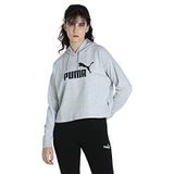 Puma Cropped Logo Tr Kadın Gri Kapüşonlu Sweatshirt, XL, 58687004