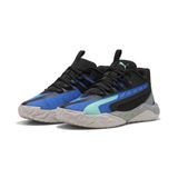 PUMA Dagger 2 Mid basketbol ayakkabısı, Siyah Mavi (Black Bluemazing Aquatic Blue Green), 38 EU