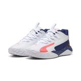 PUMA Dagger 2 Mid basketbol ayakkabısı, White Pink Alert Elektro Blue, 37 EU