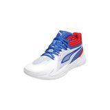 Puma DAGGER White-Mountain Beyaz - Mavi Basketbol Ayakkabısı, 42,5, 5003298568, Beyaz - Mavi, Erkek