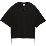 Puma Dare To Oversized Ruched Tee Kadın Yetişkin T-Shirt - XS - Siyah