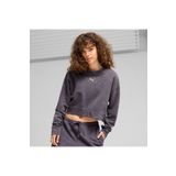Puma Dare To Relaxed Washed Crew Kadın Gri Sweatshirt