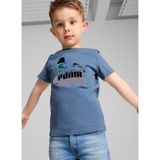 Puma Desenli Mavi Erkek Çocuk T-Shirt 62737624-PUMA x Trolls Tee - 5 - 6 Yaş
