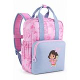 Puma Dora Kız Çocuk Sırt Çantası Pembe Okul Çantası Günlük Kullanım Anaokulu İlkokul Hafif ve Dayanıklı Yükseklik: 32 cm Genişlik: 28 cm Derinlik: 9 cm
