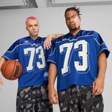 Puma Dress Code Football-Inspired Basketball Erkek Mavi Basketbol Forması.01