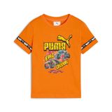 Puma Düz Turuncu Erkek Çocuk T-Shirt 63239526-Puma X Hot Wheels Graphic, Orange Glo, 4-5 Yaş
