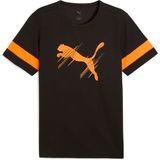 PUMA Erkek ATTACANTO Logo Jersey Forma PUMA Black-Heat Fire XS