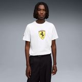 Puma Erkek Beyaz Puma Ferrari Colored Shield Tee Beyaz Erkek T-Shirt