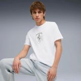 Puma Erkek Beyaz Puma Ferrari Tonal Shield Tee Beyaz Erkek T-Shirt