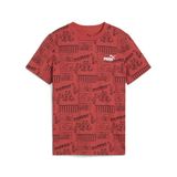 Puma Erkek Çocuk Kırmızı T-Shirt MID90S AOP, 7-8 Yaş, 685146, 15-Kırmızı, Erkek Çocuk