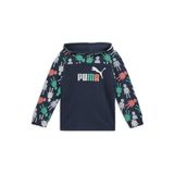 Puma Erkek Çocuklar İçin Kapüşonlu Sweatshirt, Club Navy, 3-4 Yaş, 3-4 Yıl