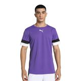 PUMA Erkek Futbol Takım Rise Triko Lila Siyah Beyaz Beden L Tişört, Beyaz, L EU