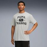 Puma Erkek Gri Puma M Graphıcs Traın Logo Rlxd T Gri Erkek T-Shirt