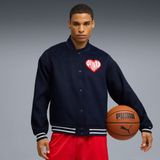 Puma Erkek Lacivert Puma Sticker Pack Varsity Jacket Lacivert Erkek Ceket