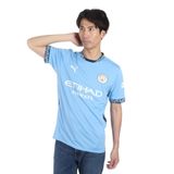 PUMA Erkek MCFC Matchday Replica Futbol Forması, Takım Açık Mavi-Deniz Mavisi, S