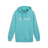 PUMA Erkek Mercedes Amg Petronas Essentials Polar Kapüşonlu Kapüşonlu Sweatshirt, Parlak Yeşil, S