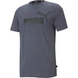 Puma Erkek Peacoat Puma Ess Heather Tee Lacivert Erkek/unisex T-Shirt - 2XL