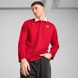 Puma Erkek Puma Ferrari Race Jersey Ls Polo Kırmızı Erkek Sweatshirt