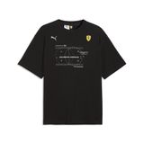PUMA Erkek Scuderia Ferrari Premium T-Shirt, Siyah, XXL