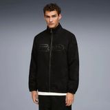 Puma Erkek Siyah Puma T7 Suede Track Jacket Siyah Erkek Fermuarlı Ceket