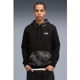Puma Erkek Siyah Sweatshirt M Beden ESS CAMO Hoodie FL Modeli
