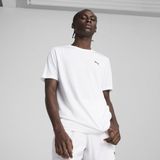 Puma Erkek Spor Tişört Kısa Kol Pamuk Kumaşla Şık Tasarım ve Nefes Alabilirlik - 2XL - Beyaz