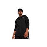 PUMA Erkek Sweatshirt, Fermuarlı, Slim Fit, Siyah, M Beden