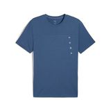 PUMA Erkek TAD TECH Triblend Tee T-shirt Dark Indigo M