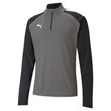 PUMA Erkek Teamliga 14 Zip Top Kazak,Dumanlı İnci Puma Beyaz,S