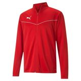 PUMA Erkek Teamrise Eğitim Poli Ceket,Rot / Weiß,L