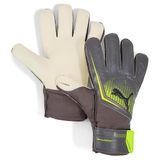 PUMA Erkek Ultra Play RC kaleci eldiveni, mat yaşlanma gümüş-sarı uyarı, 10