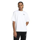 PUMA Erkek Wardrobe ESS Boxy T-Shirt, Beyaz, M