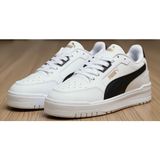 Puma Erkekler İçin Shuffle Downtown 402596 Beyaz-Siyah Spor Ayakkabı Düz Taban ve Şık Tasarım