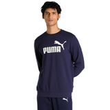 PUMA Erkek/Unisex ESS Big Logo Crew-Peacoat Crew Sweats L