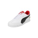 PUMA Erkek/Unisex Ferrari Roma Via-PUMA White-PUMA Black Low Boot 43