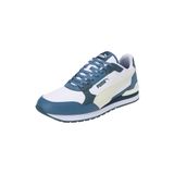 PUMA Erkek/Unisex ST Runner v4 L-PUMA White-Creamy Vanilla-Blue Horizon-Gray Skies Low Boot 38