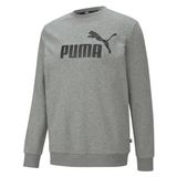 PUMA ESS Big Logo Crew TR Medium Gray Heather Sweatshirt