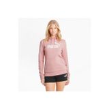 Puma Ess Cropped Logo Hoodie - Kadın Pembe Sweatshirt - 586791-80-Ppk