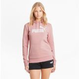 Puma Ess Cropped Logo Hoodie - Kadin Pembe Sweatshirt - 586791 80