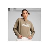 Puma Ess Cropped Logo Kapüşonlu Sweatshirt, L, 58686967, Bej, kadın