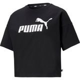 Puma Ess Cropped Logo Tee Kadın T-shirt - XS - Siyah