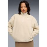 Puma ESS Elevated Half Zip Sweatshirt, XL, 688111, Alpine Snow White, kadın