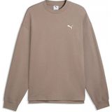 Puma Ess Elevated Relaxed Materia Erkek Sweatshirt 694308-81 - XL - Kahverengi