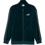 Puma Ess Elevated Velour Erkek Yeşil Ceket 68911675