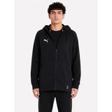 Puma Ess Logo Full Zip Erkek Siyah Günlük Sweatshirt 68224301