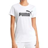 Puma ESS Logo Tee Beyaz Kadın Kısa Kol T-Shirt - XS - Beyaz - Beyaz