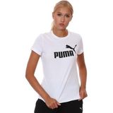 Puma ESS Logo Tee Beyaz Siyah Kadın T-shirt