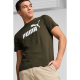 Puma Ess Logo Tee (S) Haki Erkek Kısa Kol T-Shirt