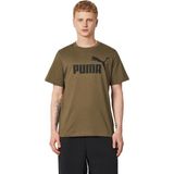 Puma Ess No. 1 Erkek Tişört - Haki - 2XL