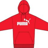 PUMA ESS No. 1 Logo Hoodie Unisex Yetişkin Sweatshirt For All Time Red S